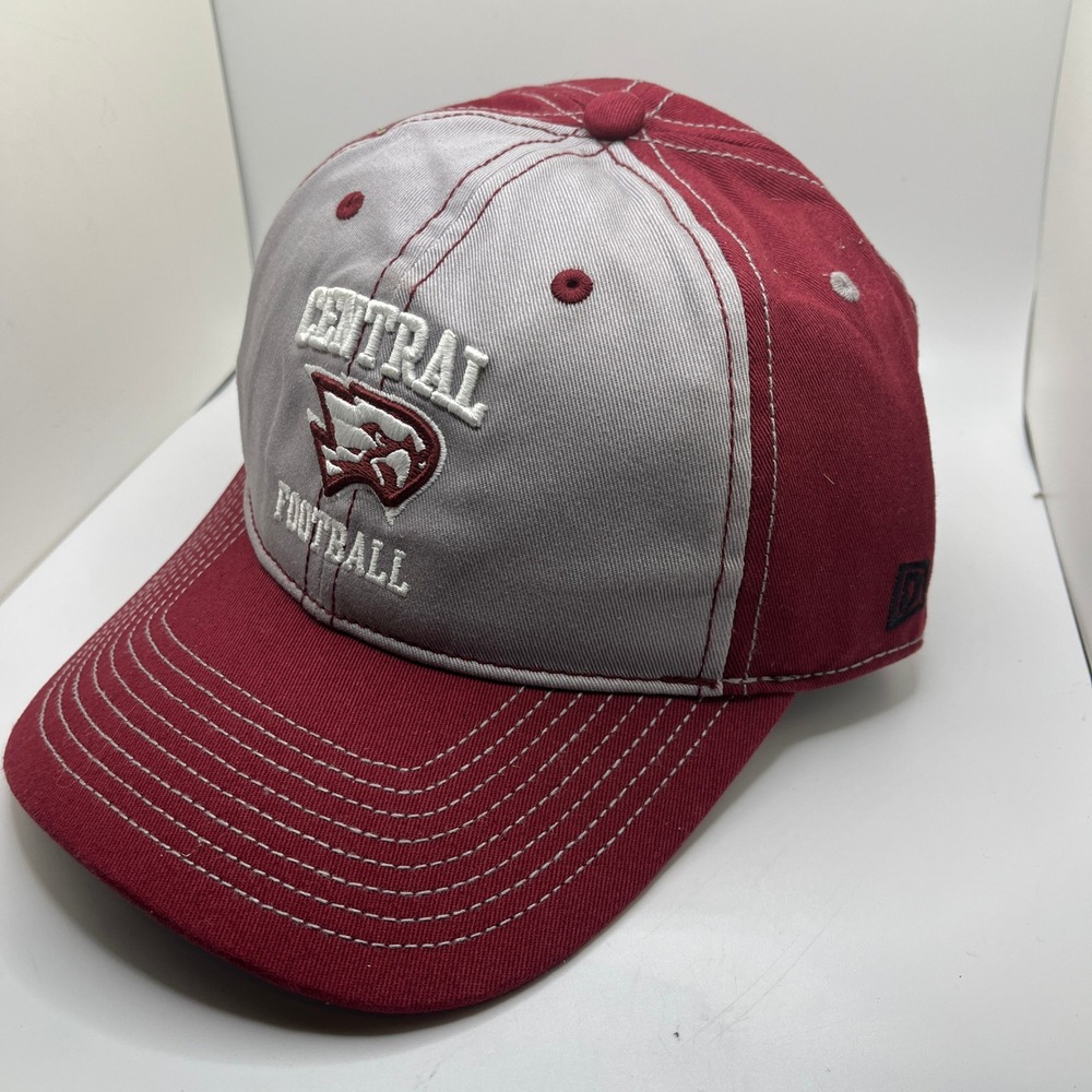 NWT Central Football Hat Cap Adjustable Adult Baseball Collegiate